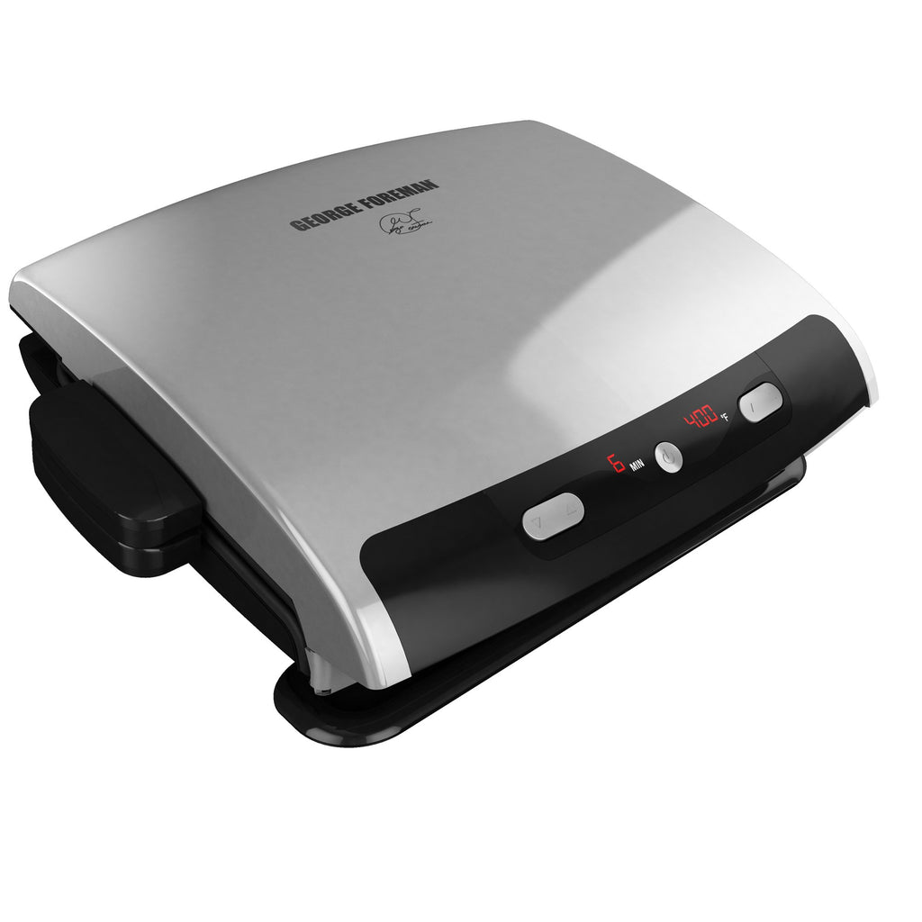 George Foreman 5-Serving Removable Plate Electric Indoor Grill and