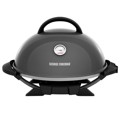 George Foreman 15-Serving Indoor/Outdoor Electric Grill, Silver